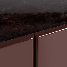 Aparador Lacado Granate Mármol-Dm Salón 163 X 45 X 75 cm