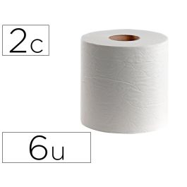 Papel Secamanos Dahi 2 Capas Celulosa Gofrada 195 mm X 145 Mt Paquete De 6 Rollos