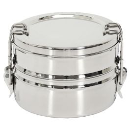 Cook Concept Fiambrera 2 Pisos Acero Inoxidable 400ml C/u 14x13.4x9.5cm