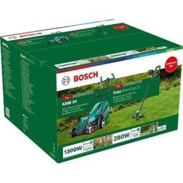 Cortacésped eléctrico BOSCH ARM 34 - ancho de corte 34 cm - 1300W + cortabordes - EasyGrassCut 23 - 280W - diámetro de corte 23 cm