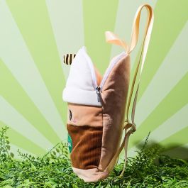 The Concept Factory Mochila de Peluche Kawaii de Poliéster en Color Café Marrón