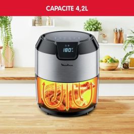 MOULINEX EZ401D10 Easy Fry Digital, Freidora sin aceite, Capacidad XL 4.2 L, Pantalla táctil, 8 menús preprogramados, Apagado automático