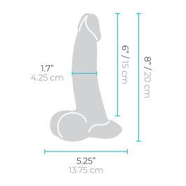 Consolador Realista B-Vibe Silicona Ø 4,3 cm (15,2 cm)