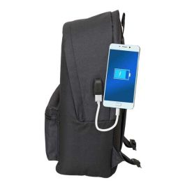 Harper & Neyer Mochila Doble para Portátil 15,6" + USB Negra 31x44x18cm