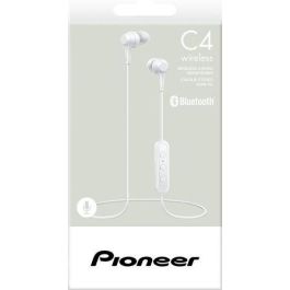 Auriculares Inalámbricos Intrauditivos Pioneer SE-C4BT-W/ con Micrófono/ Bluetooth/ Blancos
