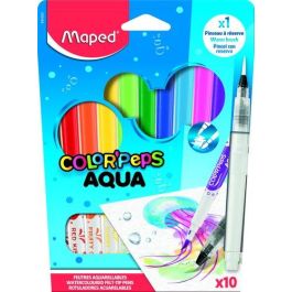 Rotulador Maped Color Peps Aqua Estuche De 10 +Pincel Precio: 5.50000055. SKU: B17Q5E9B6A