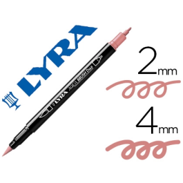 Lyra Rotulador Aqua Brush Acuarelable Doble Punta Fina y Pincel Rosa Carmín Precio: 24.99000053. SKU: B19MR9DW72