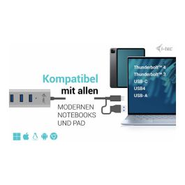 Hub USB i-Tec C31HUBMETAL703