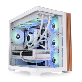 Thermaltake View 380 WS ARGB Midi Tower Blanco, PC con 3 Ventiladores Laterales 120mm, soporta Discos 2.5/3.5" Precio: 129.68999978. SKU: B1DRKTC76F