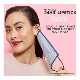 L'Oréal Paris Infallible 24H Lipstick #804-Metro Proof Rose - Labial de Larga Duración