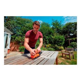 Black+Decker Lijadora Orbital BEW220-QS 150W de 1/3 para Grandes Superficies, Velocidad 14.000rpm, Cable 2m