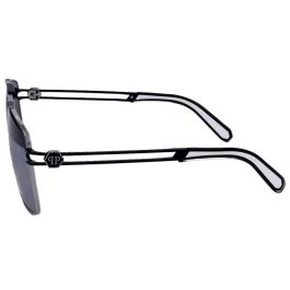 Gafas de Sol Hombre PHILIPP PLEIN SPP049M SHINY PALLADIUM SEMI MATTE BLACK Gafas de Sol Hombre PHILIPP PLEIN SPP049M SHINY PALLADIUM SEMI MATTE BLACK