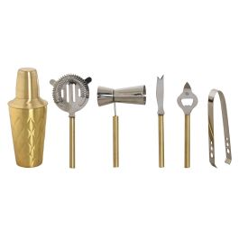 DKD Home Decor Set de Coctelería Glam, Acero Inoxidable Dorado, 7 Piezas, 22x21x22 cm Precio: 36.88999963. SKU: B15WADNEFL