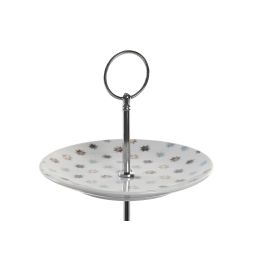 DKD Home Decor Frutero Urban Casablanca 2022 Porcelana Metal Multicolor 27 x 34 x 27 cm 3 Pisos