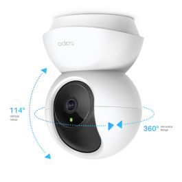 TP-Link Cámara de Vigilancia Tapo TC70, Resolución 1080p, Visión Nocturna, Control desde APP, Rotación 360°