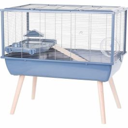 ZOLUX ZOL1694818548789 Jaula Elevada Néolife para Hámsteres 78 x 48 x 75 cm Azul
