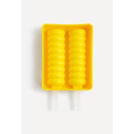 Inde Molde para 2 Helados de Silicona, Medidas 13 x 10.5 x 3 cm