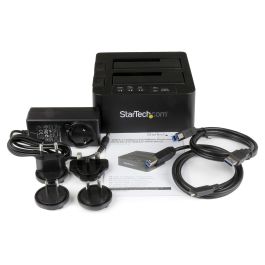 StarTech Duplicador Clonador Autónomo de Discos Duros o SSD SATA 2 Bahías USB 3.1 10Gbps Negro