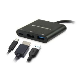 Conceptronic DONN01B Adaptador USB-C a HDMI/USB-A/60W PD, 15cm