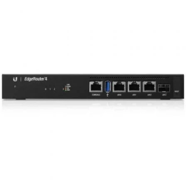 Ubiquiti EdgeRouter 4, Router Ethernet 4-Core 1GHz, 1GB RAM, 4GB eMMC, 3x 1Gbps RJ45, 1x 1Gbps SFP Precio: 199.49999993. SKU: B1C4ZXVSHC
