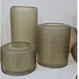 DKD Home Decor Jarrón Moderno Cristal 18 x 31 x 18 cm