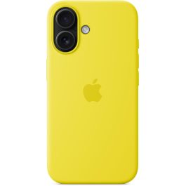 Apple Funda iPhone 16 MagSafe de Silicona - Amarillo Carambola - Protección Anticaídas y Arañazos, Materiales Reciclados