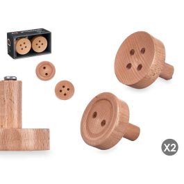 Set 2 Perchas Madera Color Natural Giftdecor 6X6CM (6 Unidades) Precio: 30.9899997. SKU: B14MWRQCVH