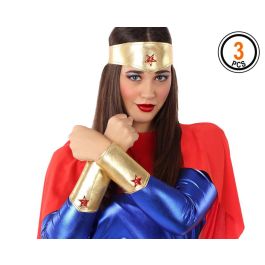 Set de Tiara y Brazaletes Dorados para Princesa o Diosa - Fiestas Temáticas y Carnaval Precio: 1.79000019. SKU: B15SNBFJTK