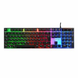 The G-Lab COMBO YTTRIUM Combo Gaming 3 en 1: Teclado retroiluminado silencioso, Ratón gaming 2400 DPI y Alfombrilla para PC, PS4, Xbox