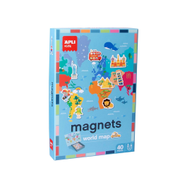 Apli Juego Didáctico Magnético Mapa Mundi 40 Piezas para Niños +3 Años Precio: 18.49999976. SKU: B1CE4FTMP9