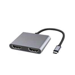 MicroConnect Adaptador Splitter USB-C a 2x HDMI con Soporte MST para Duplicar o Extender Pantallas, 0.15m, Gris Precio: 31.50000018. SKU: B1DWYKZ83G
