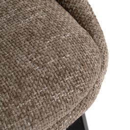 Silla Beige Tejido-Metal Salón 48 X 61 X 85 cm