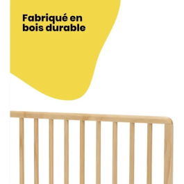 Safety 1st Barandilla de Cama Madera Natural 110 cm SAF3220660006236 Compatible con Camas +160cm FSC