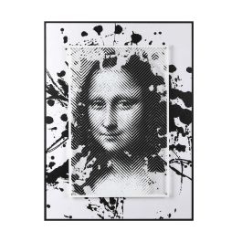 DKD Home Decor Cuadro Moderno de Pared Mona Lisa Negro y Blanco 80x60 cm con Marco Ps y Cristal (Set de 2 Unidades) Precio: 116.59000012. SKU: B1G8AZTW6W