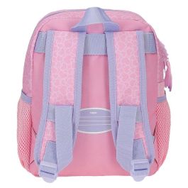 JOUMMA BAGS Mochila Hello Kitty Hearts & Dots 28cm adaptable a carro con 2 bolsillos laterales y bolsillo para botellas