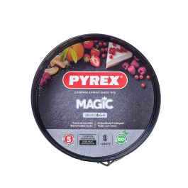 Molde Desmontable Pyrex Magic Redondo Negro Metal Ø 26 cm 4 Unidades