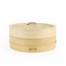 Vaporera de Bambú Quttin 2 Pisos 20 x 8.5 cm (12 Unidades) Vaporera de Bambú Quttin 2 Pisos 20 x 8.5 cm (12 Unidades)