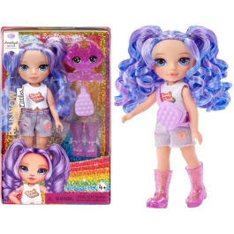 Rainbow High Littles Muñeca 15cm + Mascota Morado LIT35051531234 - A partir de 4 años