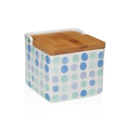 Salero de cerámica con tapa de bambú Bubble Versa 12x11 cm (4 Unidades) Precio: 7.49999987. SKU: B1DY3XQ37B