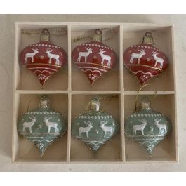 Decoracion Colgante Navidad Tradicional DKD Home Decor Verde Rojo 13 x 2 x 14 cm Set de 6 (6 Unidades) Precio: 36.68999994. SKU: B15HGZSL3Z