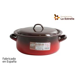Cacerola Esmaltada con Tapa 22 cm - 3.4L Fuego La Estrella (6 Unidades) Precio: 105.59000023. SKU: B1FXRBNWKE