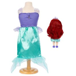 JAKKS PACIFIC Muñeca Ariel La Sirenita Disney 38cm + Disfraz Infantil (4-7 años)