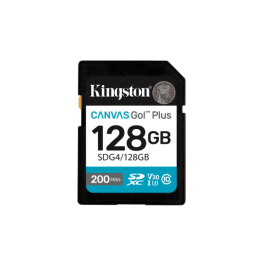 Tarjeta de Memoria Kingston CANVAS Go! Plus 128GB SD XC/ Clase 10/ 200MBs