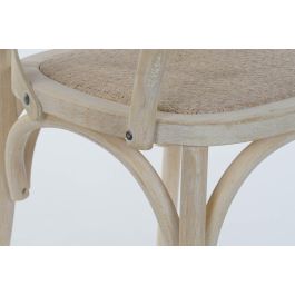 Silla de Comedor DKD Home Decor Blanco Multicolor 55 x 57 x 92 cm 55 x 47 x 92 cm