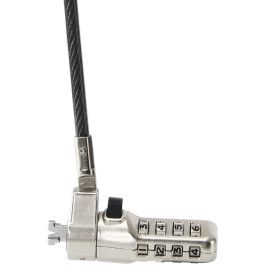 Dicota Cable de Seguridad N-Lock combi./res. 2.5x6mm slot.single para Portátil, Cerradura con combinación, 2m