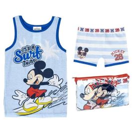 Cerdá Pijama Tirantes Single Jersey Mickey con Neceser Talla 2 años Azul