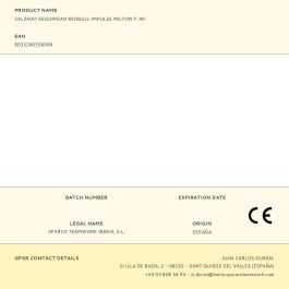 Sparco Calzado de Seguridad Redbull Impulse Milton ESD S1PS, Talla 40 - Tecnologías de Protección, Suela EVA y Goma Nitrílica, Tejido 3D Seamless