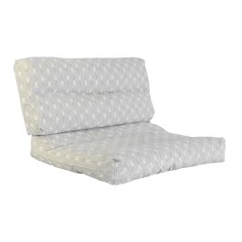 Cojín DKD Home Decor De suelo Blanco Verde Gris claro Bambú Aluminio 120 x 80 x 16 cm Precio: 152.95000039. SKU: B1ABLA3ELE