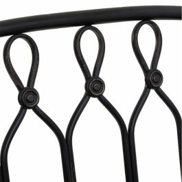 Banco Alexandra House Living Negro Metal 56 x 98 x 118 cm