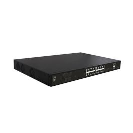 Level One GEP-2021 Switch gestionable 16 puertos Gigabit Ethernet PoE+ 270W con 2 GE, 2 GSFP, 19" rack Precio: 417.79000032. SKU: B1FLZ5JJJW